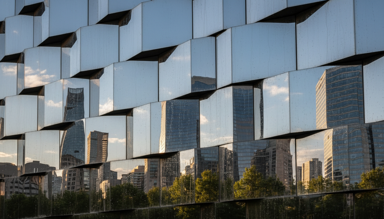 Reflective Metallic Paneling