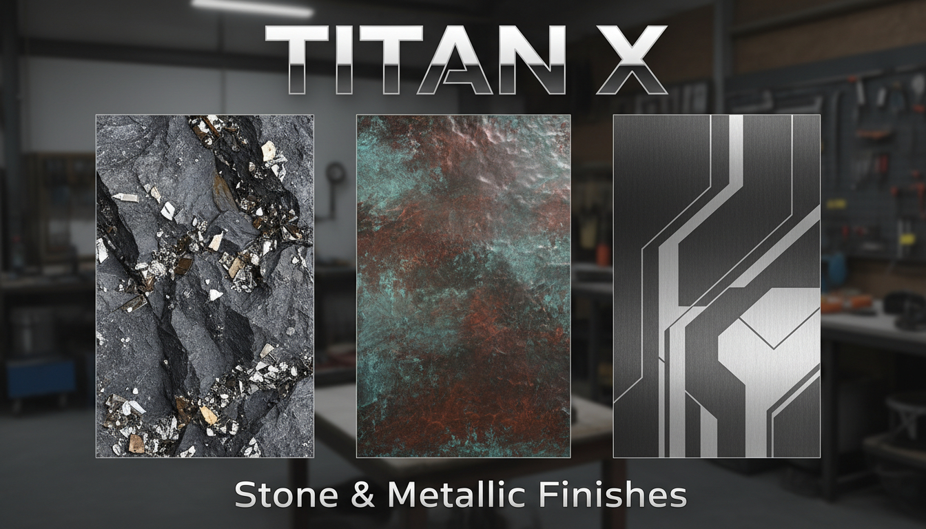 Titan X Stone & Metallic Finishes