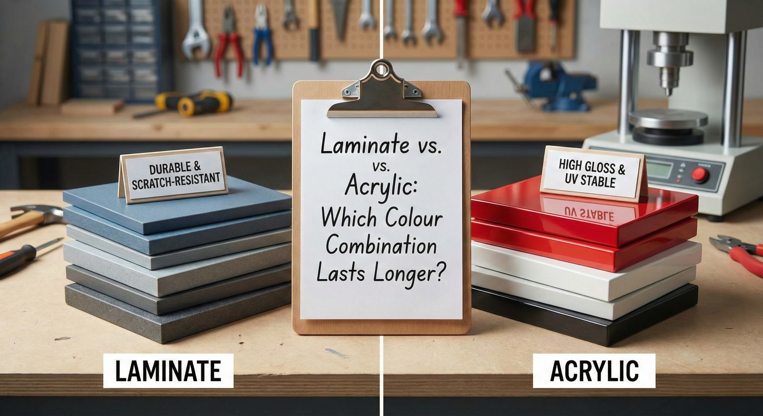 Laminate vs. Acrylic: Which Colour Combination Lasts Longer?
