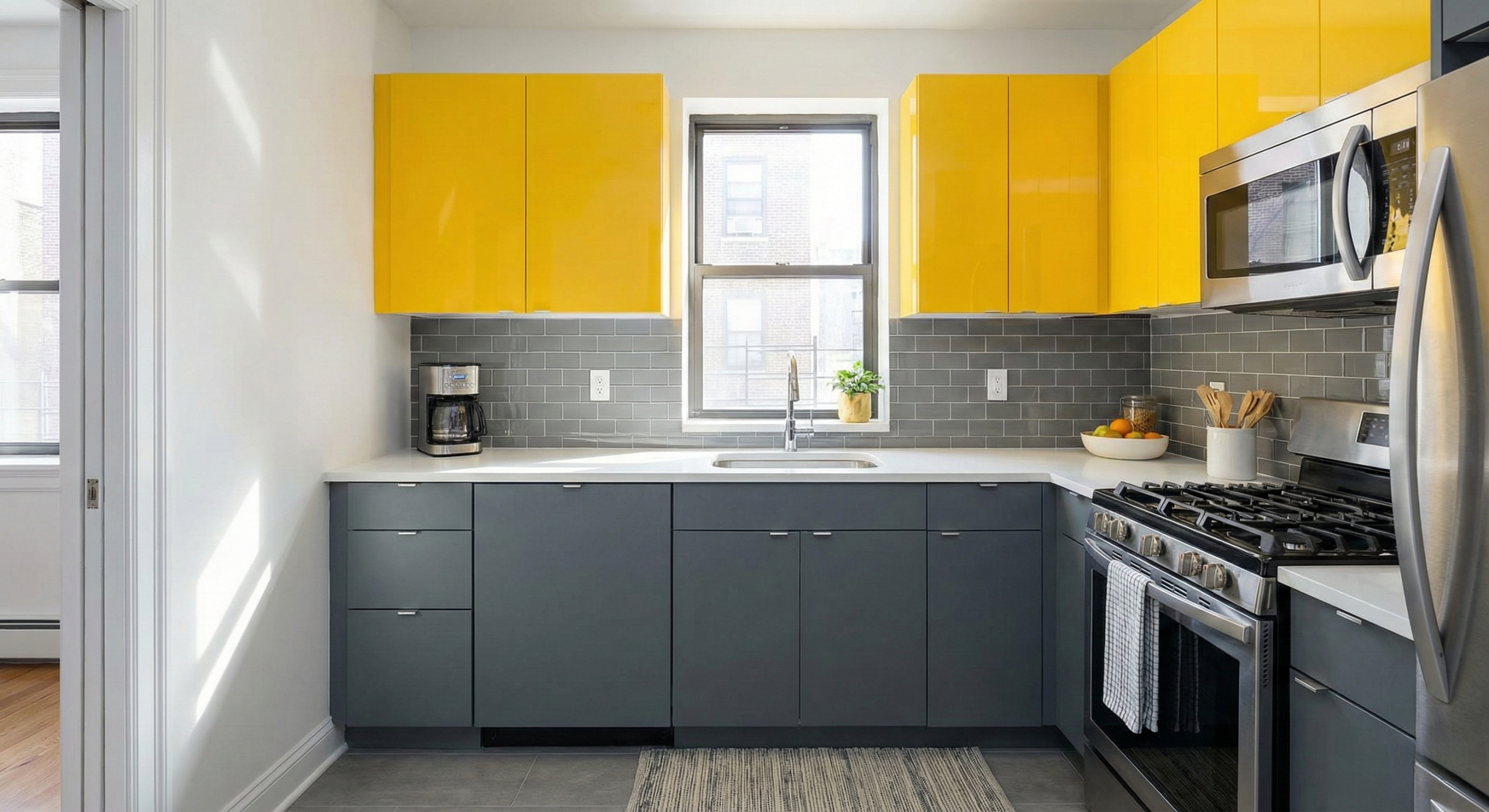 Sunshine Yellow and Slate Grey