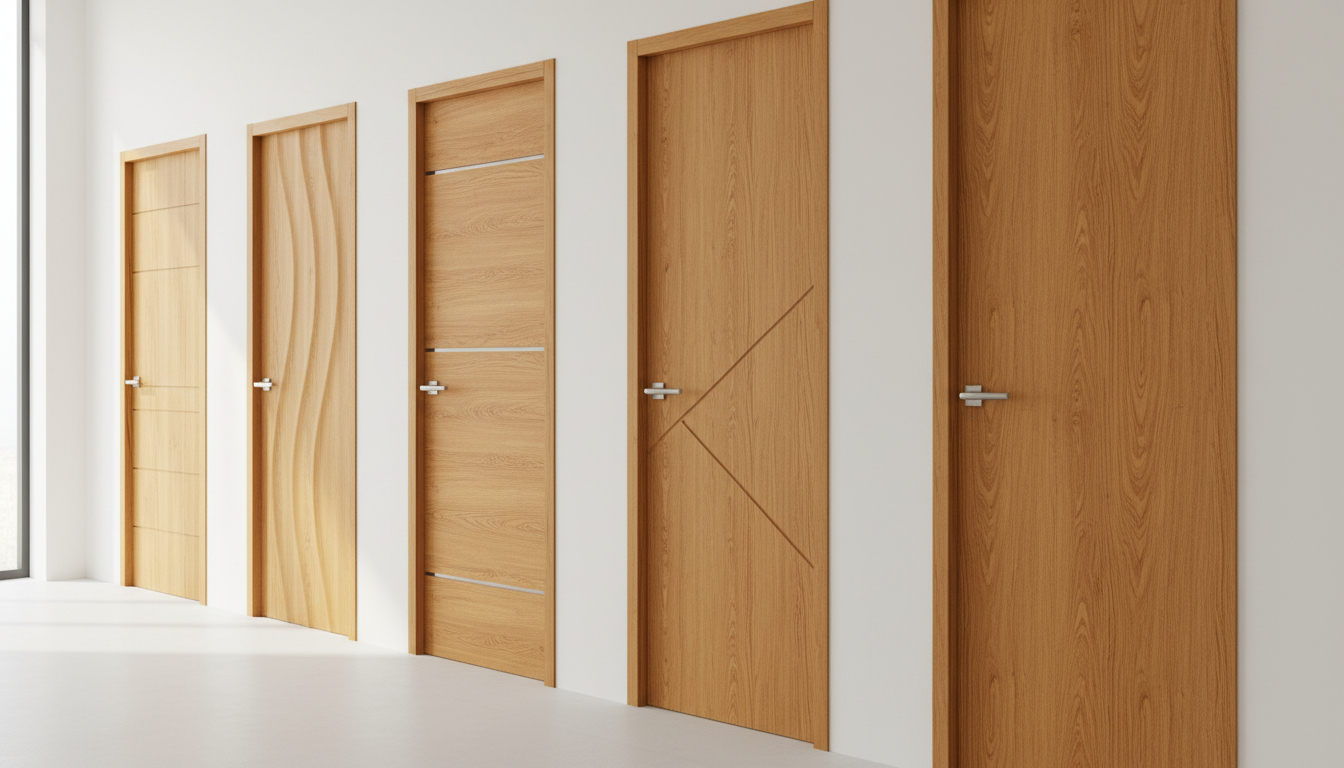 Amber Wood Finish Laminates Doors