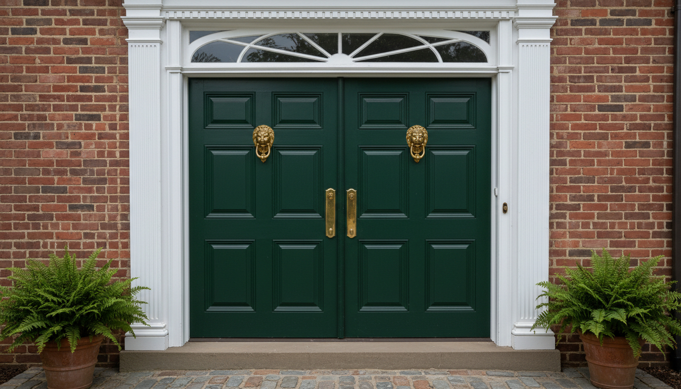 Colonial Style Double Doors