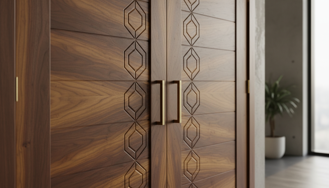 Decorative Planks with Veneer Overlay Doors