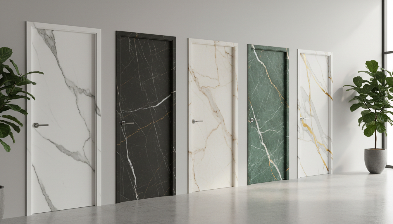 Marble-Inspired Laminates Doors