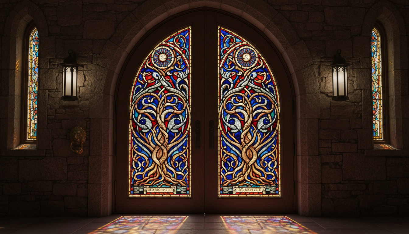 Stained Glass Main Doors