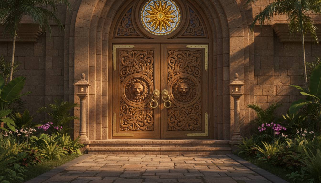 The Grand Teak Wood Entrance Doors