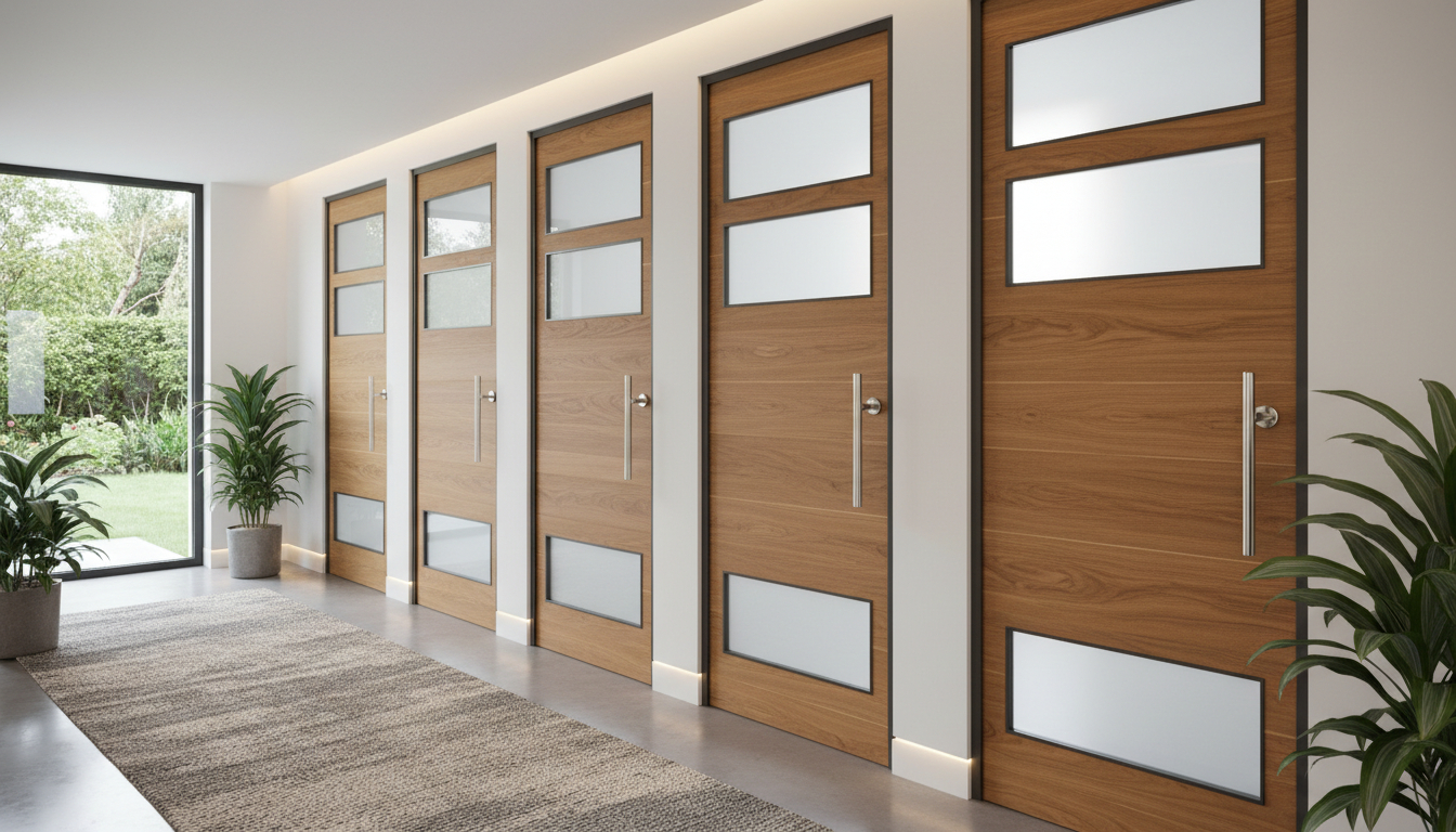 Veneer & Glass Combo Doors