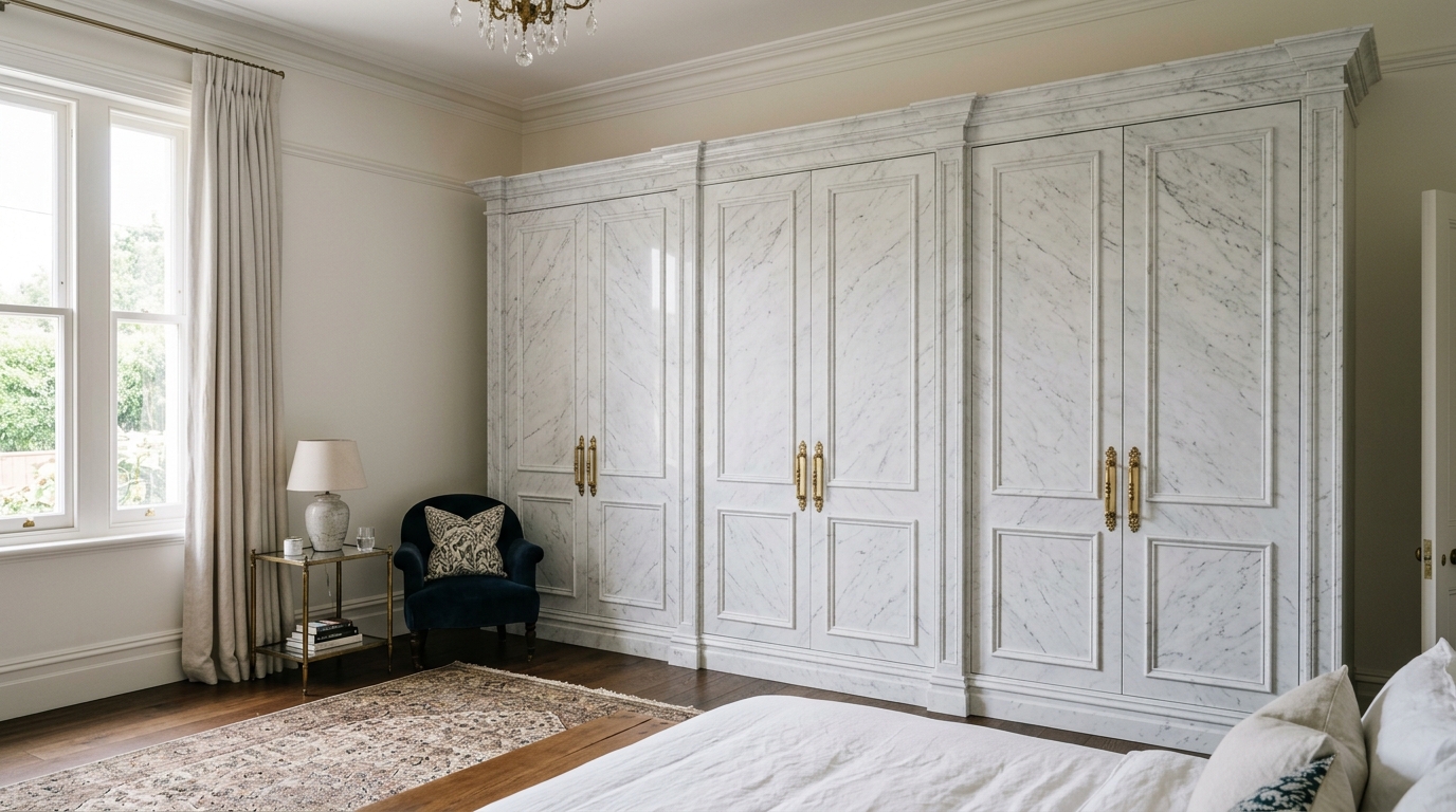 Classic White Marble Wardrobes