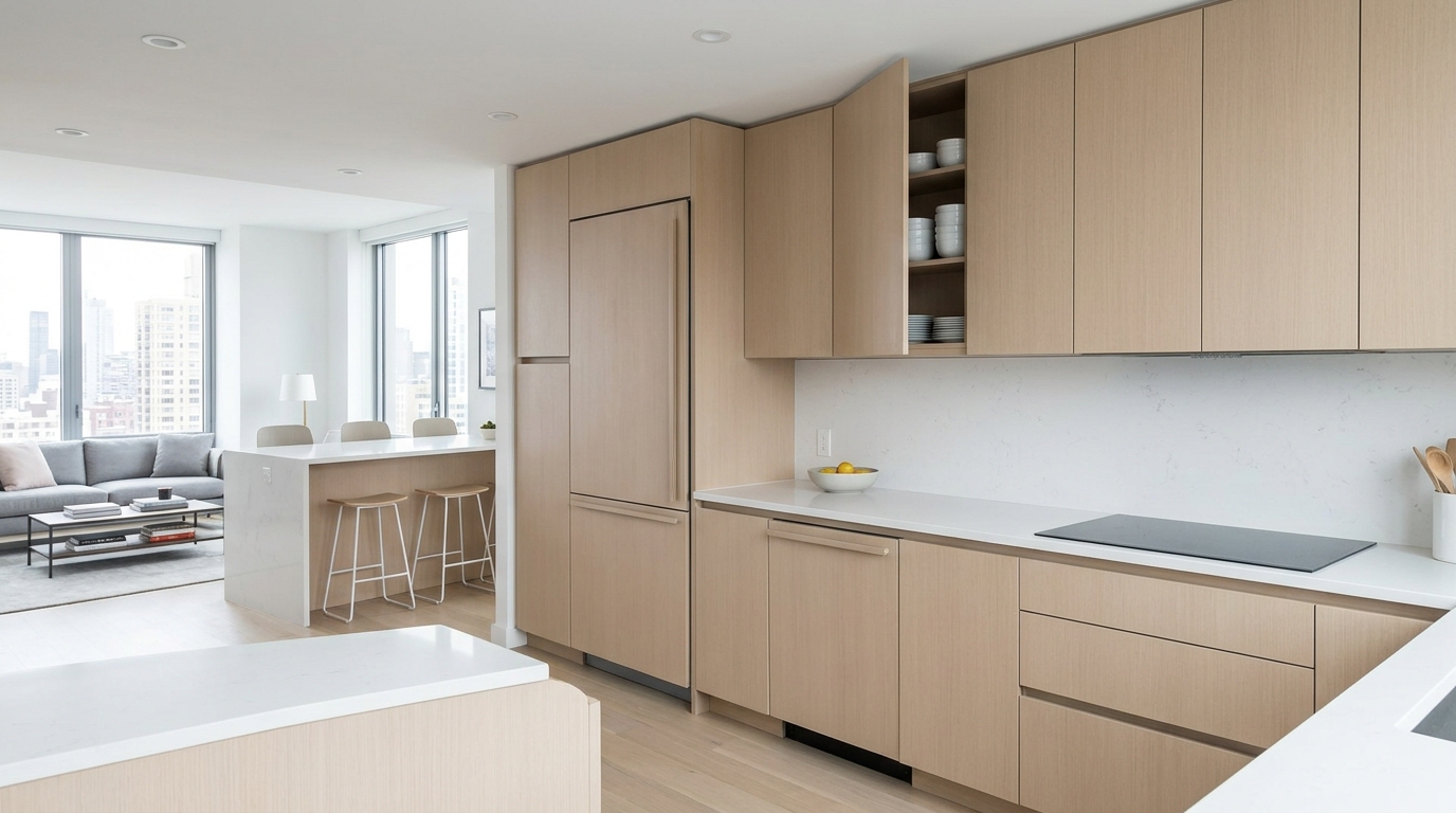 Open Kitchen with Hidden Storage