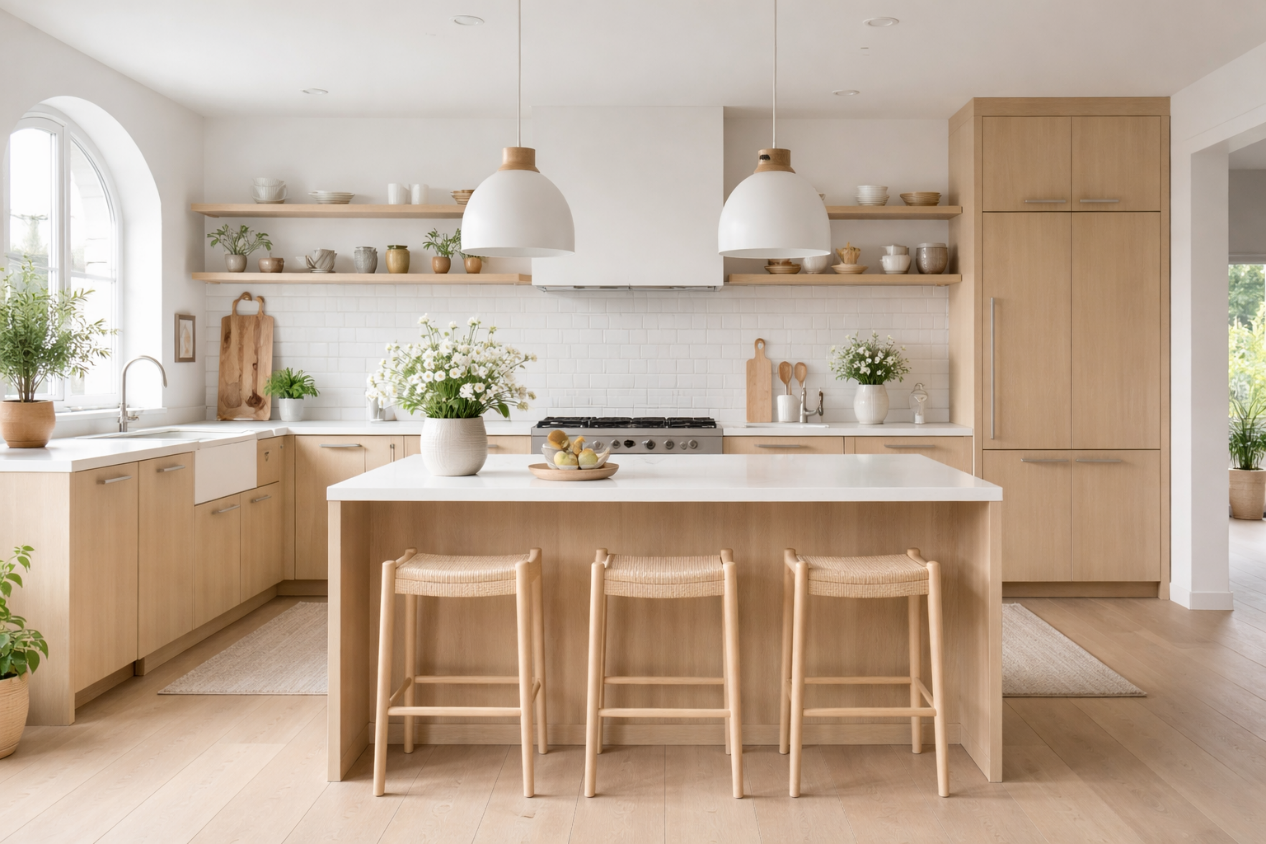 Scandinavian Style Open Kitchen