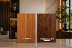 Teak Veneer vs American Walnut Veneer