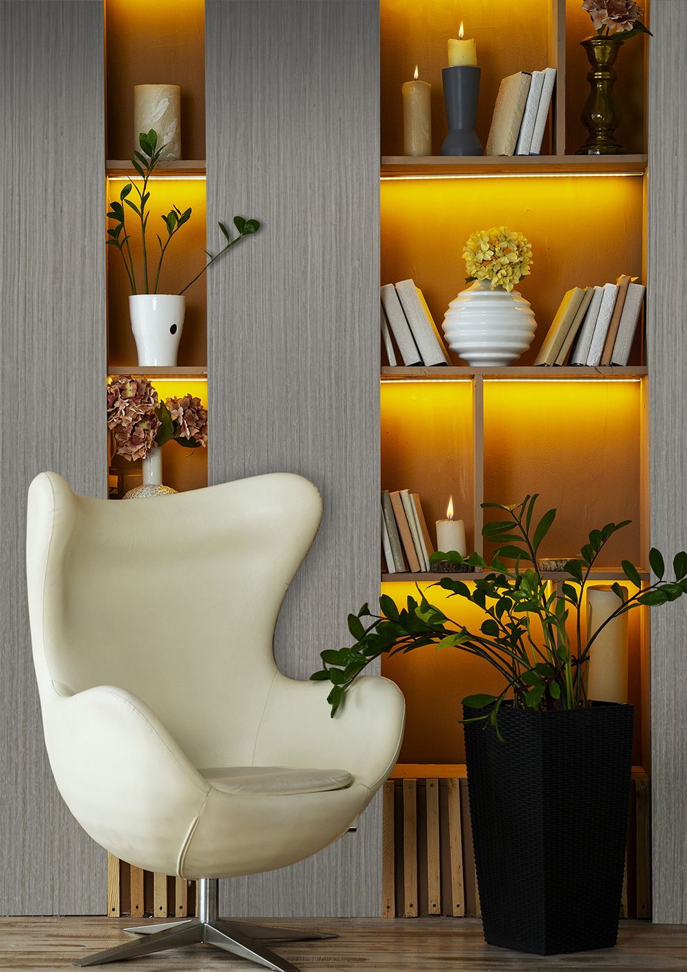 CHROME OAK SILVER VENEER
